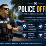 policeofficer responding to a community safety call