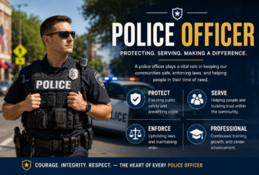policeofficer responding to a community safety call
