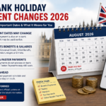 UK bank holiday payment changes 2026 showing adjusted benefit, salary and bank payment dates