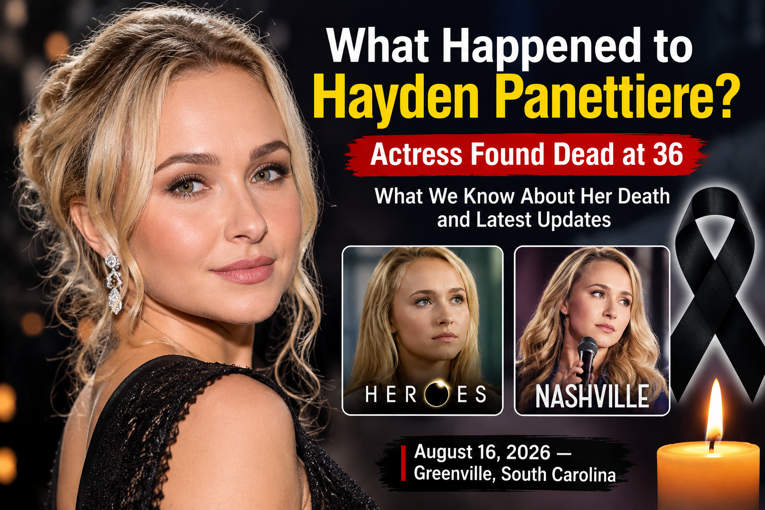 Hayden Panettiere actress known for Heroes Nashville and Scream