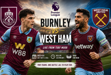 Burnley vs West Ham Championship match at Turf Moor with players competing during the 2026/27 season