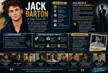Jack Barton actor portrait and James Bond casting contender