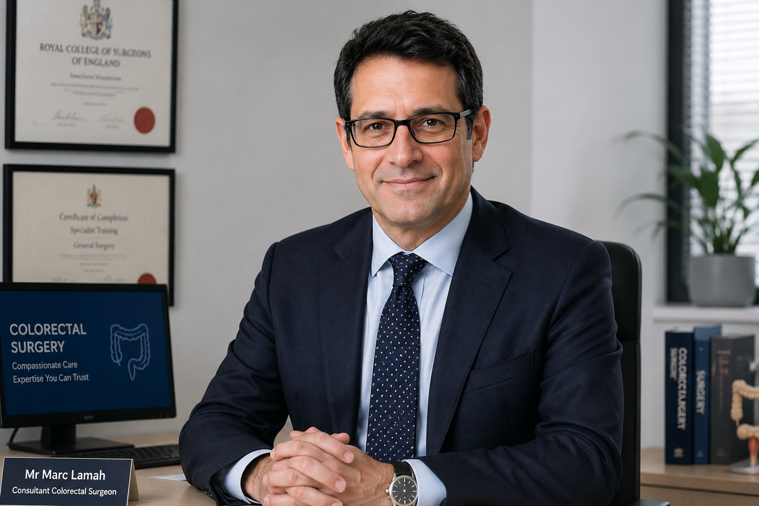 Marc Lamah consultant colorectal surgeon in Brighton