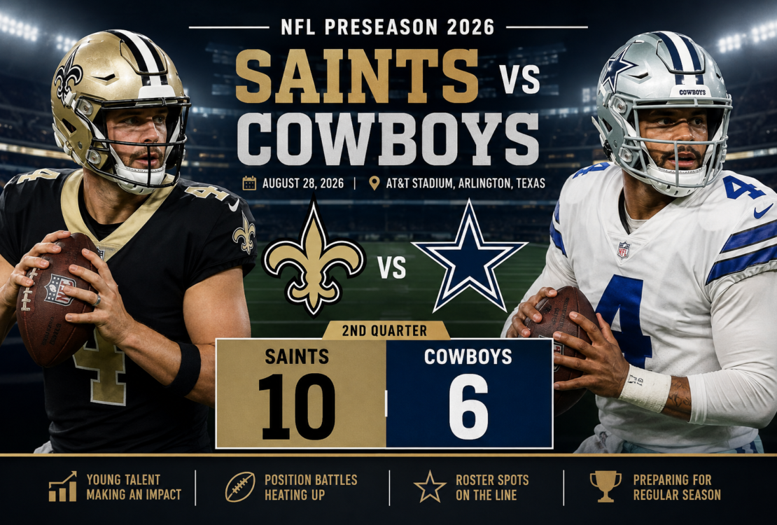 Saints vs Cowboys: Amazing 2026 Preseason Score & Key Highlights