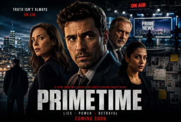 Primetime Movie official poster featuring the main cast in a suspense thriller setting