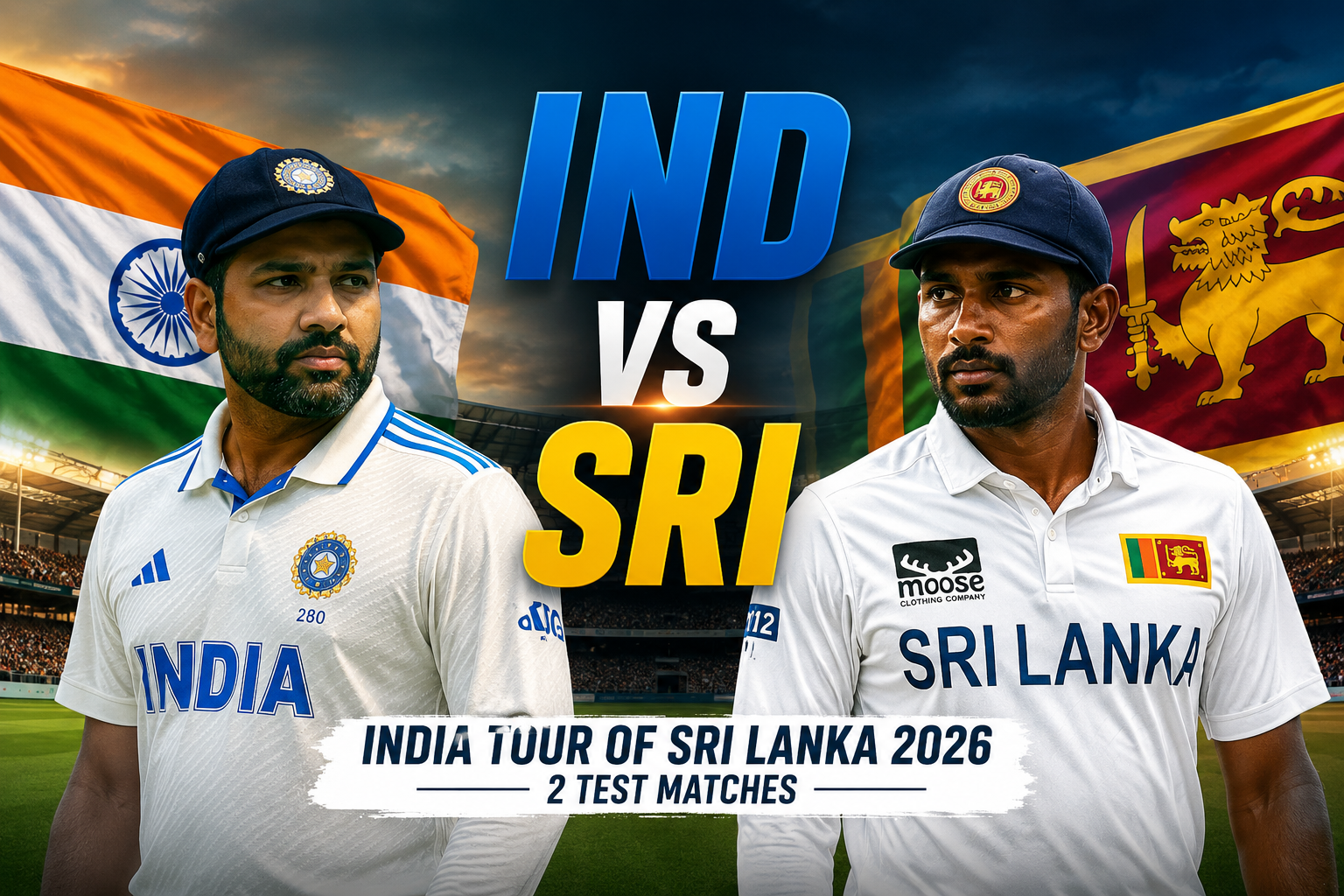 IND vs SRI 2026 India vs Sri Lanka Test series players preparing for the cricket match in Sri Lanka