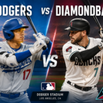 Dodgers vs Diamondbacks MLB game at Dodger Stadium