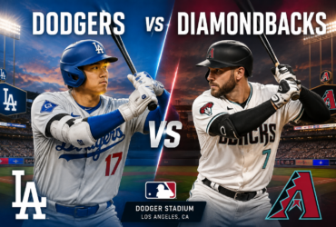 Dodgers vs Diamondbacks MLB game at Dodger Stadium