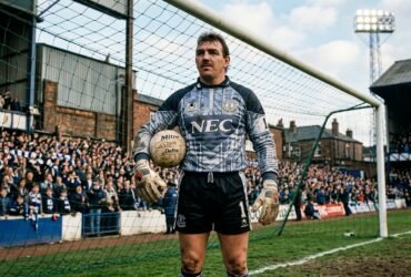 Neville Southall legendary Everton goalkeeper during his football career