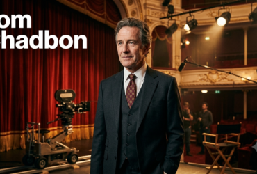Tom Chadbon portrait highlighting his long career in British television, theatre, radio, and film.