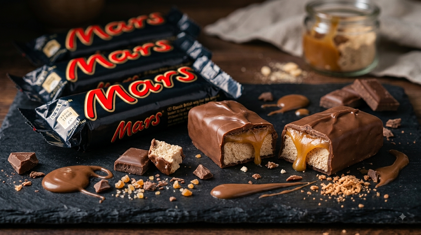 Mars Bars chocolate bars with caramel and nougat filling
