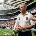 Brian Moore former England rugby player speaking during a sports analysis event