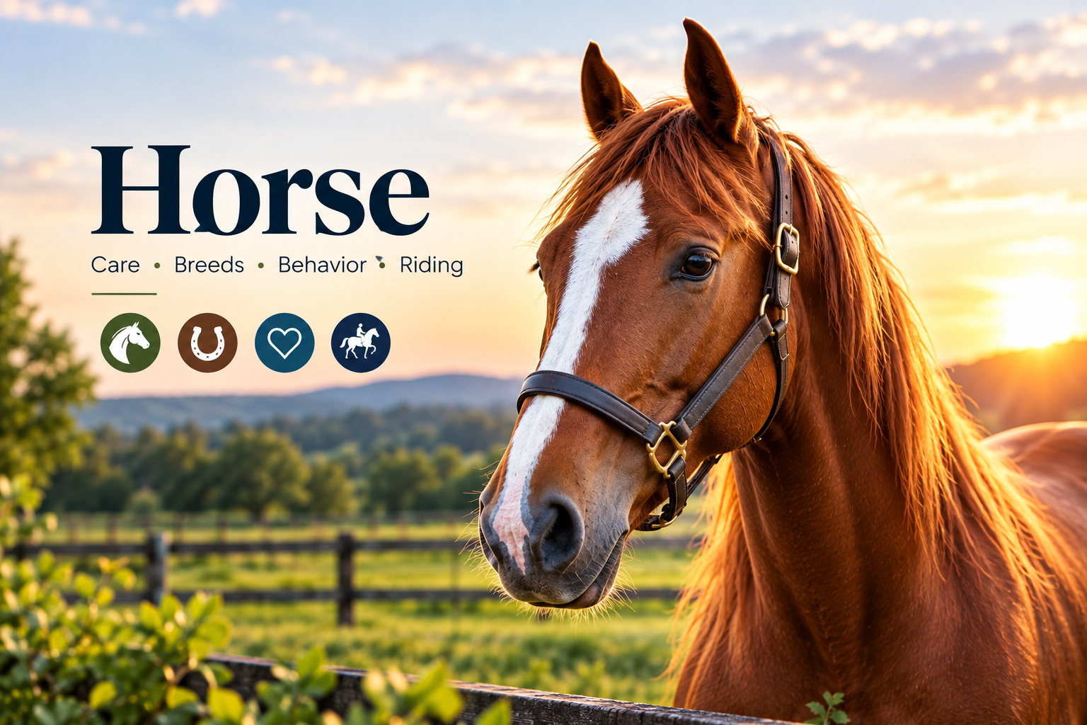 Horse standing peacefully in a green pasture
