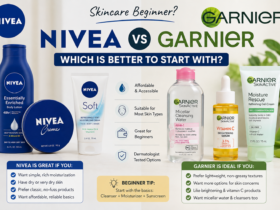 Nivea vs Garnier skincare comparison for beginners